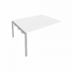 Проходной наборный элемент переговорного стола Metal System Б.ППРГ-4 Белый/Серый